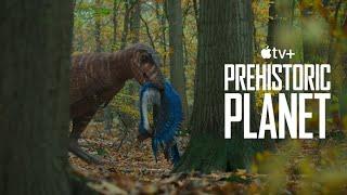Qianzhousaurus hunting Corythoraptor - [Prehistoric Planet] season 1