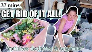 THROWING IT ALL AWAY | RUTHLESS EXTREME DECLUTTER & ORGANIZE