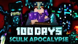 I Survived 100 Days in a Minecraft SCULK APOCALAYPSE...