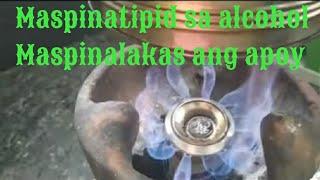 Paano gumawa ng denatured alcohol can stove burner/Maspinatipid/ Pinalakas ang apoy