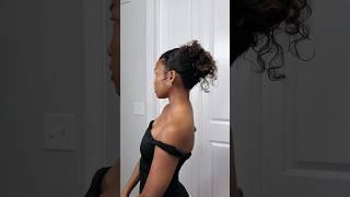 elegant hairstyle for the curly girlies