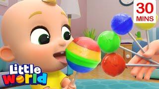 Lollipop Song With Nina And Nico + More Kids Songs & Nursery Rhymes by Little World