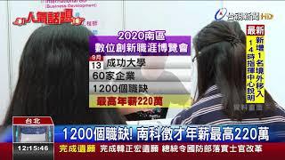 1200個職缺!南科徵才年薪最高220萬