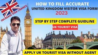 HOW TO FILL UK VISITOR VISA APPLICATION FORM 2023!!COMMON MISTAKES IN APPLICATION FORM!!APPLY ONLINE