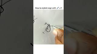 How to stylish sign with ️ J ?#signature #avangard
