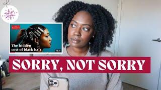 VLOGMAS // Reacting to the 'Hidden cost of Black hair' | ALOVE4ME