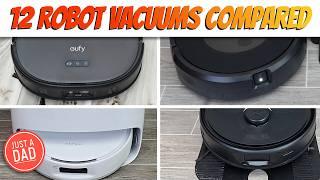 12 Robot Vacuums COMPARISON- Roomba, Shark, Narwal, Roborock, Eufy, Dreametech, Eureka, and  Irobot