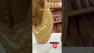 Gold handwork jutti | #punjabijuttionline #shoes #punjabijuttistoreinpatiala