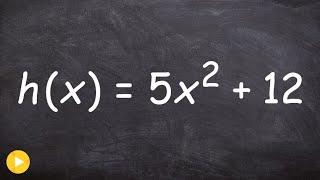 How to find the inverse of a quadratic that is a function