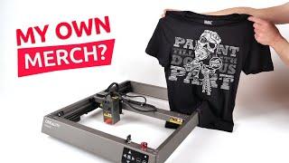 How To Laser Engrave T-Shirts - Creality Falcon2 Laser Engraver