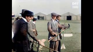 Model Flight Competition, Frankfurt, Germany   1914  (Colorized, Denoised, Remastered, 60fps)