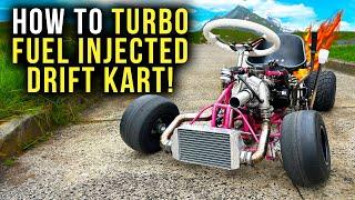 How To DIY Turbo Drift Kart Build! 125cc Fuel Injected (150cc, 200cc)