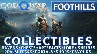God of War - Foothills All Collectible Locations (Ravens, Chests, Artefacts, Shrines) - 100%