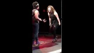 Shelby and Pancho singing I Hate Myself for Loving You / Heat of the Moment mashup from Rock of Ages