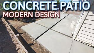 Concrete Patio Ideas 4️⃣ BACKYARD  MODERN LANDSCAPE