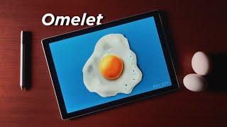 Omelet Drawing on Surface Pro | Adobe Fresco 