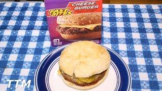 Dollar Tree Fast Bites Cheeseburger Review~Frozen Burger Cooked in the Toaster Oven