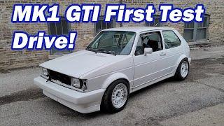 First Test Drive on 3.6 VR6 Swapped MK1!