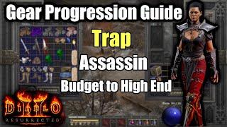 Gear Progression for Trap Assassin from Budget to High End - Guide Diablo 2 Resurrected