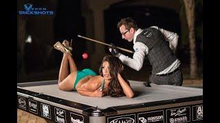 TOP 25 SEXIEST Pool Trick Shots -- Venom Trickshots