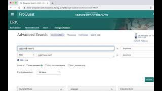ERIC on ProQuest 4 - Improving textword searching