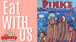 Eat @ Pink's Hot Dogs With BigJon TV || Monday Funday