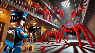 LEGO Police Defends Prison from Massive Dangerous Giant Spider Invasion