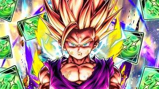 WHAT WERE THEY THINKING??? I gave Ultra SSJ2 Gohan INFINITE AOE GREEN CARDS! (Dragon Ball Legends)