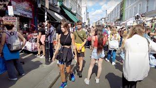 London Portobello Market & Notting Hill Summer Walk 4K HDR