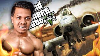 GTA 5 : stealing FIGHTER JET ! (funny)