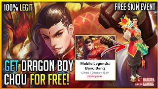 Free Chou Dragon Boy | Get Free Epic Skins For Free Mobile Legends