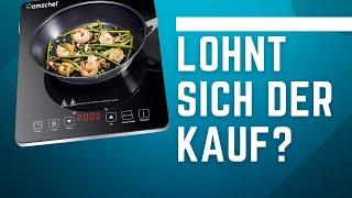 AMZCHEF Induktionskochfeld ► 2000 W Induktionskochplatte mit Kristallglasoberfläche im Test