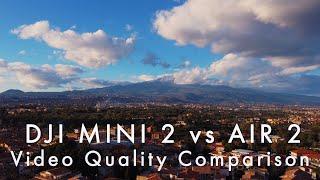 DJI MINI 2 vs Mavic AIR 2 video quality review