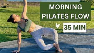 35 MIN MORNING PILATES FLOW | Intermediate Mat Workout (No Equipment)