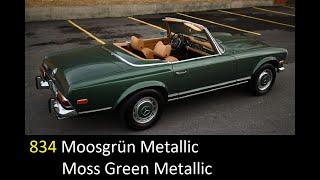 38. FACTORY COLORS MERCEDES SL W113 1963  - 1971
