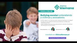 Bullying escolar: entendiendo a víctimas  y acosadores | Clínica Alemana de Santiago