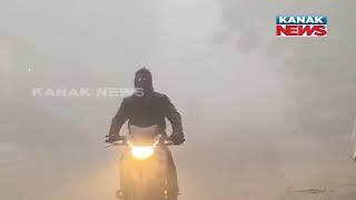 Kanpur, Uttar Pradesh: A Dense Layer Of Fog Engulfs The City