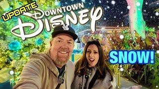 DOWNTOWN DISNEY UPDATE! HOLIDAY SNOW!! + New D-Lander Store, Disneyland Hotel and MORE!