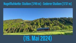 Nagelfluhkette: Stuiben [1749 m] - Sederer Stuiben [1737 m] (19. Mai 2024)