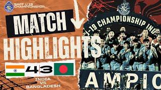 Champions Again!  India Beats Bangladesh on Penalties | SAFF U19 Final Thriller