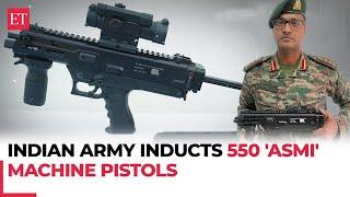 ‘Aatmanirbharta’ in Defence: Indian Army inducts indigenous developed 550 'Asmi' machine pistols