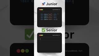 Junior Vs Senior developer design Cards #shorts #coding