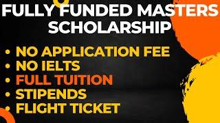 100% Masters Scholarship for International Students  Study Abroad for FREE