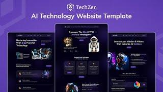 TechZen - Startup Website Template / Launch Your Startup Website