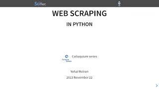 Web scraping in Python