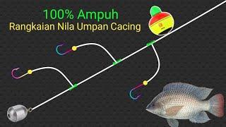 Cara Ampuh! Membuat Rangkaian pancing dasaran untuk ikan nila