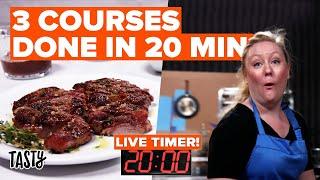 20-Minute Meals Challenge: Steakhouse Dinner • Tasty