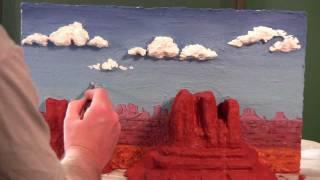 3D painting of a landscape