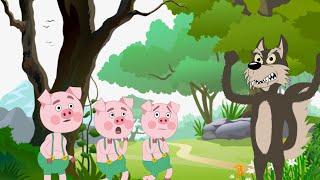 Three Little Pigs 2D Animation Nursery Rhyme Song