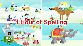 @officialalphablocks - 1 Hour of Spelling | Learn to Spell | Phonics |  @LearningBlocks